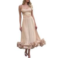 Elegante Vestido de Noche para Mujer Primavera 2025 Cinturón Delgado con Flor de Tres Dimensiones - details 6