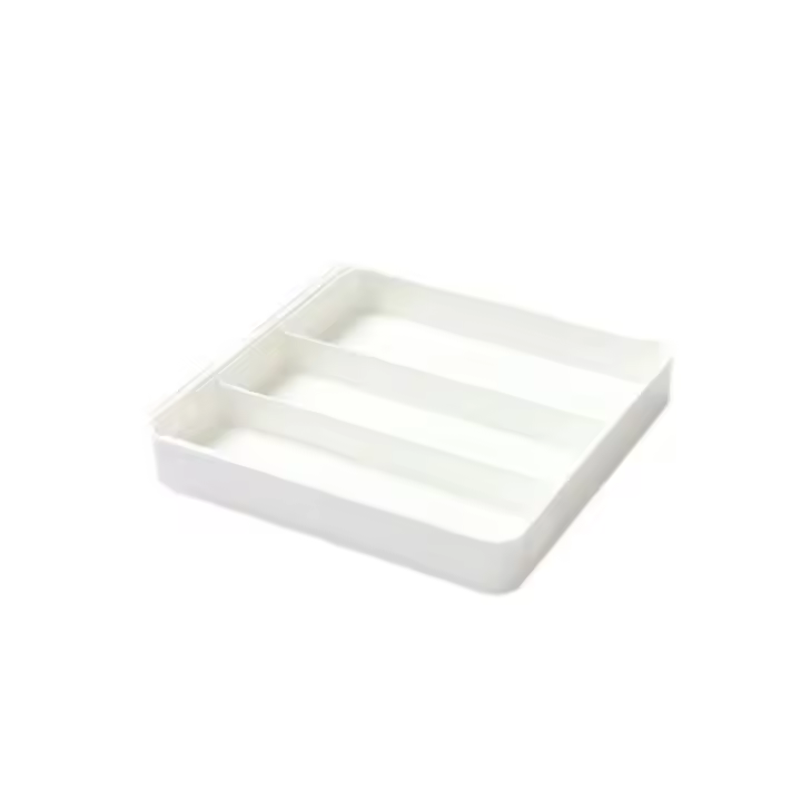 Caja de almacenamiento con divisor de cajón de estilo minimalista, compartimento para vajilla, caja divisora ​​de cubiertos, caja de partición de clasificación - 1