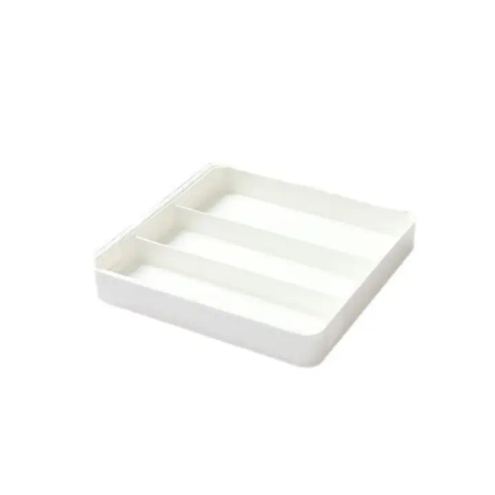 Caja de almacenamiento con divisor de cajón de estilo minimalista, compartimento para vajilla, caja divisora ​​de cubiertos, caja de partición de clasificación - 1