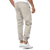 Pantalones cargo informales para hombre, pantalones de cintura elástica, monos - details 3