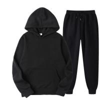 Nuevo traje deportivo para hombre, conjunto de sudadera y pantalones con capucha de retales de invierno informal a la moda - details 2