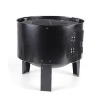 Horno para ahumar, barbacoa de carbón vegetal 3 en 1, horno ahumador con 2 parrillas, termómetro y amortiguador ajustable - details 2