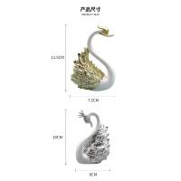 Figuras Coleccionables de Modelo de Cisne Decoración Superior de Pastel Interior de Coche para Decoración Temática de Amor, Decoración de Lujo para el Hogar 2 uds - details 5