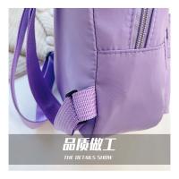Mochila holográfica de nailon coreano para mujer, bolsa escolar pequeña informal de Color sólido, bolsa de viaje para adolescentes, bolsa escolar para estudiantes - details 1