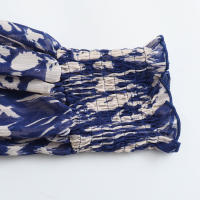 Conjuntos de Falda de Verano para Mujer OUWU Camisa de Manga Larga con Cuello de Lazo, Tops, Minifaldas Acampanadas, Estilo Vintage - details 15