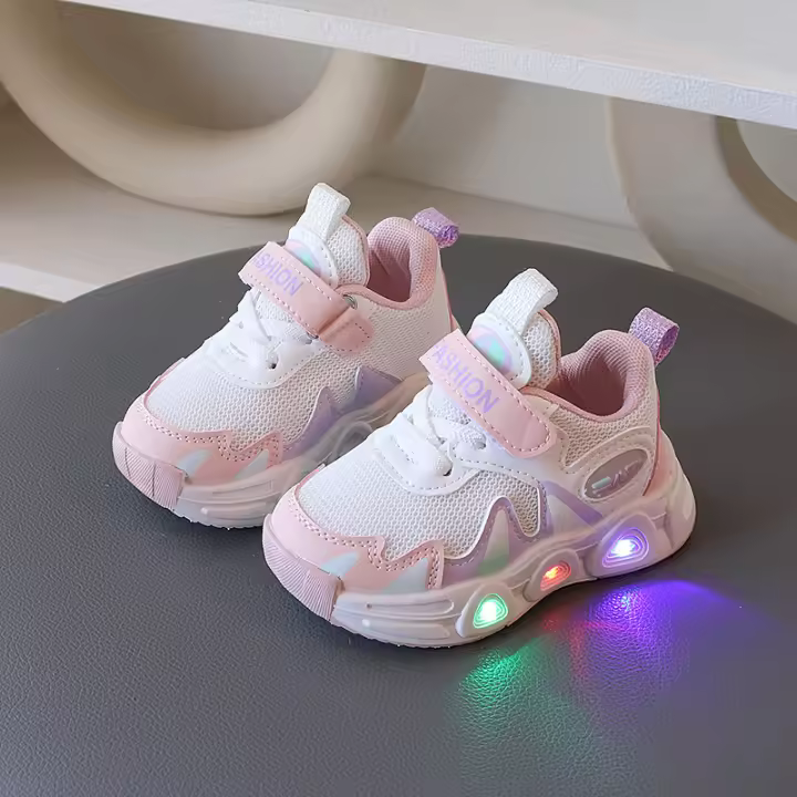 Zapatos de malla doble transpirables para niño, calzado informal ligero para bebés medianos y pequeños - 1