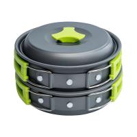 Juego de utensilios para acampar, utensilios para mochileros: utensilios de cocina portátiles y duraderos para exteriores con villa y prácticas bolsas de iluminación - details 0