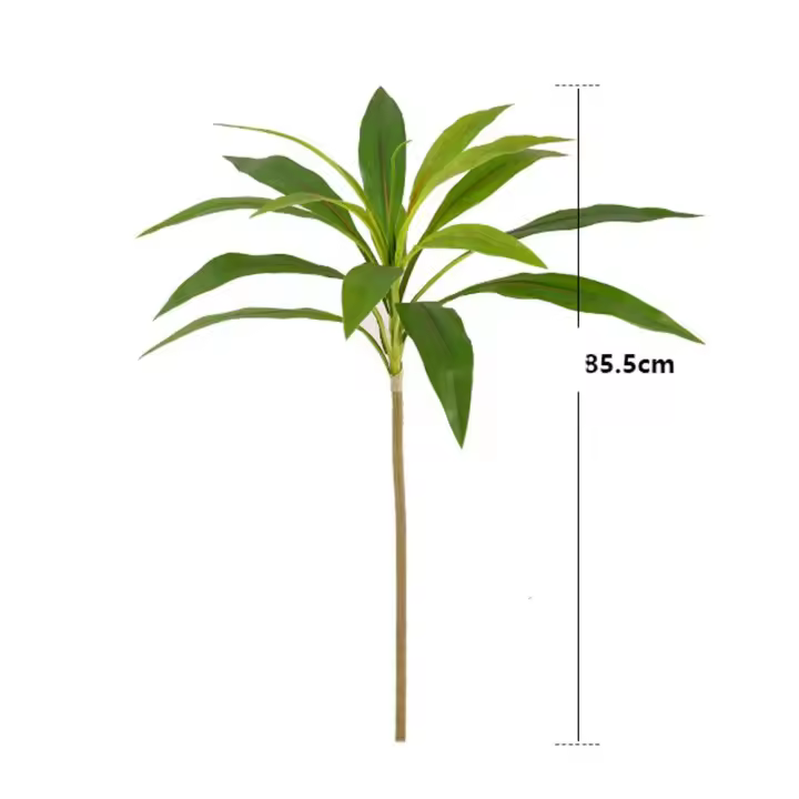 DIY florero decoración grandes plantas artificiales Cycas hecho a mano plástico brasileño belleza Tequila plantas falsas realistas sala de estar - 1