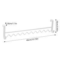 Colgador estable para puerta trasera de baño, sin taladro, antiarañazos, sin óxido, gancho para colgar toallas, batas, bolsas - details 3