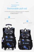 Mochila escolar con ruedas para niños, bolsa de viaje para estudiantes - details 3