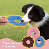 Donuts para perros, juguetes de papel ruidosos, interactivos al aire libre, sonido chirriante, resistentes a mordeduras, adecuados para perros pequeños y medianos - details 3