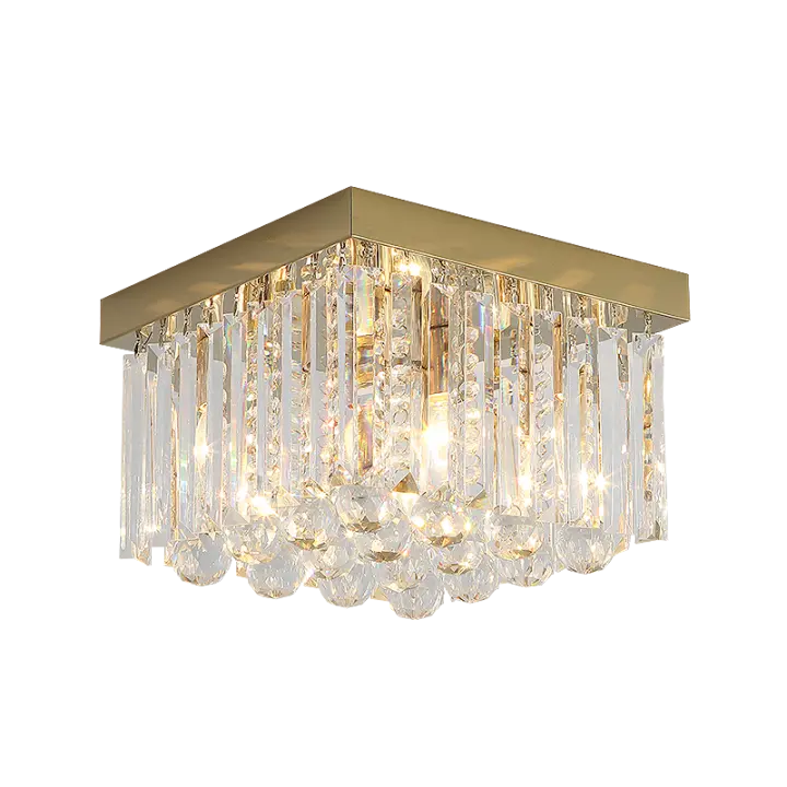 Phube moderno restaurante K9 bombilla LED de cristal lámpara de techo decoración del hogar comedor lámpara de techo de acero inoxidable - 1