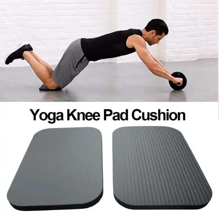 Almohadilla negra para protección de rodillas, cojín de esponja para ejercicio, jardinería, trabajo en el patio, rodillera de Yoga para fiess - 1