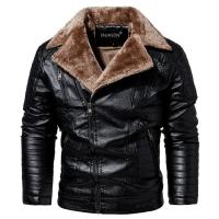 Chaqueta de cuero de moda para hombre, abrigos de algodón de thichen, abrigos casuales con cuello vuelto, chaquetas cálidas para hombre, Otoño e Invierno - details 4