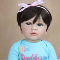 BZDOLL-Muñeca realista de cuerpo completo de silicona para niña, juguete de muñeca Reborn, vestido clásico, regalo de cumpleaños, 55 CM, 22 pulgadas - details 0