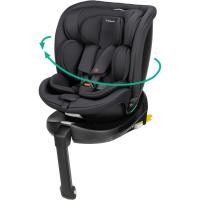 Silla Coche 360, 0-12 años, 40-150 cm, Silla Coche, Instalación Pata Apoyo, Giro 360, 8 Posiciones Reclinación, 12 Posiciones Reposacabezas, Full Black - details 0
