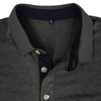 Camiseta Polo Básica de Manga Larga con Solapa para Hombre - details 64