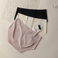 Bragas sin costuras para mujer, lencería de seda helada, bragas de gato, ropa interior Sexy, conjunto de ropa interior íntima ultrafina, 3 uds. - details 5