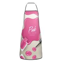 Delantal de uñas rosa de policía ideal para chefs, manicuristas y jardineros - details 6