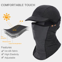 WEST BIKING-mascarilla facial Anti-UV para hombre y mujer, gorro transpirable para ciclismo, deporte, correr, pesca, máscara completa para la cabeza - details 4