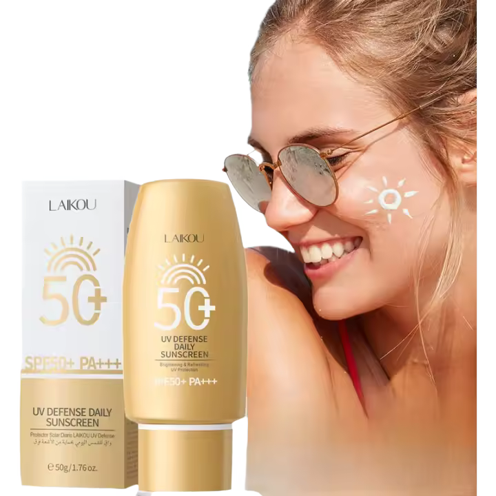 LAIKOU 50g SPF 50+ PA +++ Crema de Protección Solar Facial Hidratante Anti UV Leche de Protección Solar. - 1
