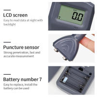 Probador de humedad de madera portátil MS7100 MS7100TS, higrómetro LCD, medidor de humedad de piel de madera 0-80%, Detector de humedad para madera de Bambú - details 18