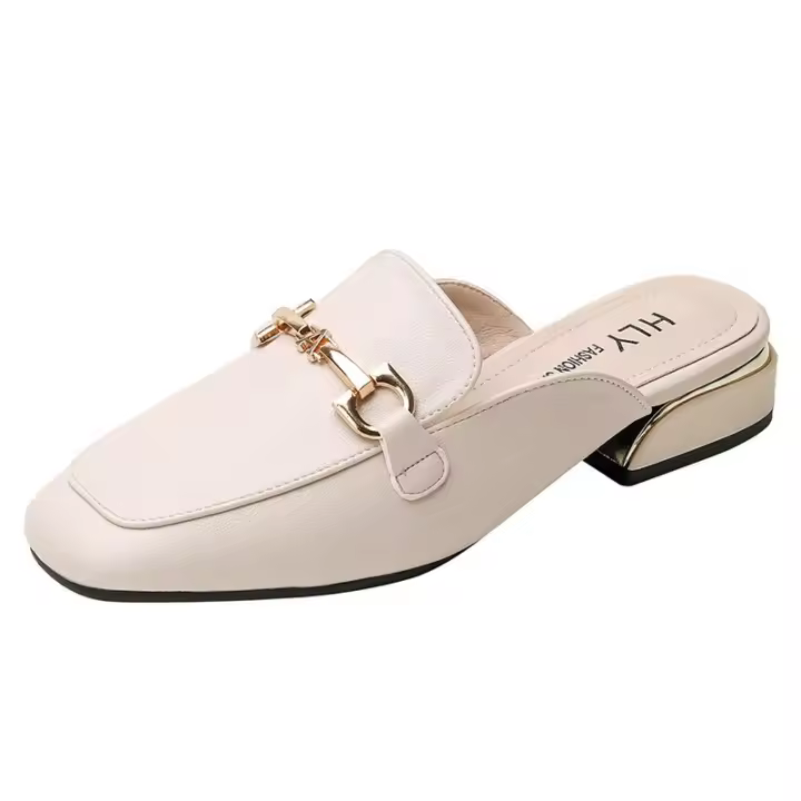 Nuevos zapatos planos con punta puntiaguda y media sujeción lazy Muller - 1