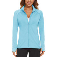 MAGCOMSEN-Chaqueta atlética ligera para mujer, manga larga, Upf 50 +, Tops con cremallera de Golf - details 14