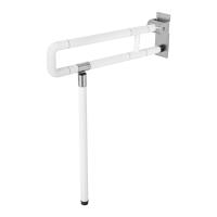 Barra de agarre de seguridad para inodoro plegable, barra de agarre blanca en forma de L para discapacitados, Asa de asistencia para baño y ducha, Riel de mano para inodoro - details 0