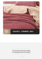 Manta suave y cálida para invierno, colcha gruesa de Color verde para camas individuales/Queen/King, colcha multifuncional para siesta - details 13