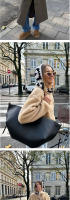 Bolso de cuero para las axilas del hombro de las mujeres bolso de mano portátil de gran capacidad bolso del cubo - details 7