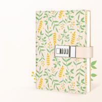 Cuaderno B6 de 224 páginas para proteger secretos, diario grueso, libro de contraseña con patrón impreso de cuero PU con cerradura, papelería - details 11