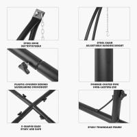 Hamaca de acero resistente con soporte en C, soporte de marco sólido para Columpio de porche, silla - details 7