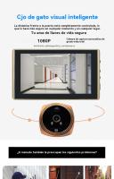 Mirilla electrónica puerta interfonos para casa Timbre inalambrico exterior con camara - details 0