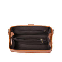 Europea y americana retro de cuero de la PU boca bolsa dorada doctor bolsa clip bolsa casual mini bolsa de mensajero - details 16