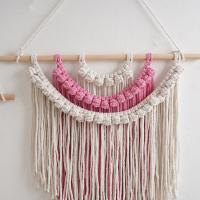 Tapiz Bohemio Tejido a Mano, Decoración Pared con Borlas Coloridas, Tela Colgante para Habitaciones - details 11