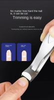 Cortaúñas profesional para uñas de los pies, cortador de uñas gruesas con apertura de mandíbula ancha, mango largo, acero inoxidable, 1 piezas - details 2