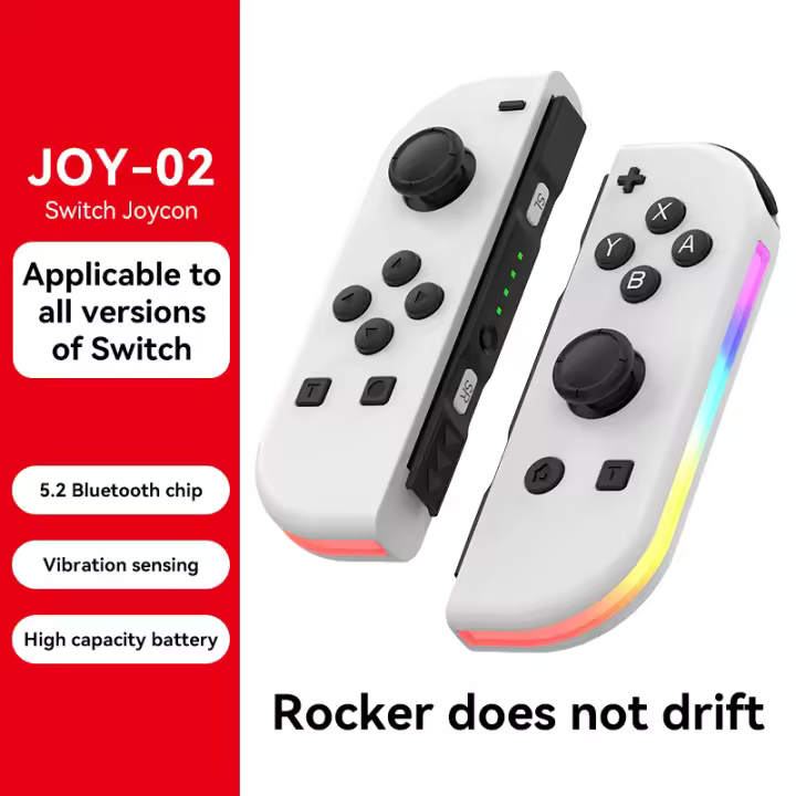 Controlador JoyPad Joycons 6 ejes Gyro Gamepad inalámbrico para Nintendo Switch Joystick función de despertador controladores de interruptor - 1