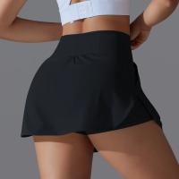 Faldas de tenis falsas de dos piezas con forro y bolsillos para mujer, pantalones cortos deportivos, bloque de sensación cero, ajuste delgado, elásticos, suaves, para yoga - details 12