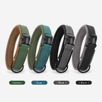 Collar de perro reflectante con correas elásticas, Collar ajustable sin tirones para mascotas para perros medianos y grandes, hebilla de liberación rápida resistente - details 17