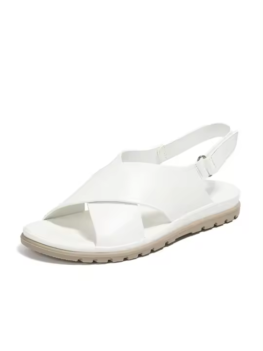 Sandalias de Suela Plana para Mujer Verano 2025 Diseño de Correa Cruzada Cómodo para Pies - 1