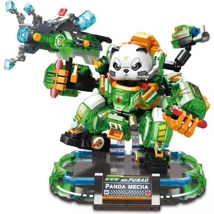 Juego de bloques de construcción de animales de Panda, Mini ladrillos, juegos de construcción para adultos, grandes regalos para niños y niñas - 1