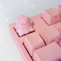 El teclado mecánico del gato fantasma tiene una personalidad encantadora y creativa. - details 0
