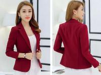 Blazer Elegante para Mujer Traje de Oficina Formal de Talla Delgada Chaqueta con Bolsillos - details 18
