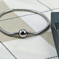 Modelo básico de pulsera de hueso de serpiente para mujer de moda de acero inoxidable - details 0