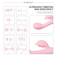 Potente vibrador de conejo para mujer, estimulador de clítoris y punto G, consolador de masaje de pezón y Vagina, juguete sexual silencioso para adultos - details 4