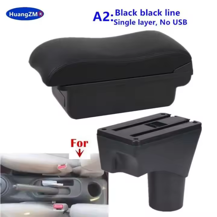 Repuestos de coche March Micra K13 4 IV, funda de reposabrazos para Nissan Sunny, funda de respiración, interfaz, brazo de consola central 2010-2023 - 1