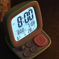 Reloj Digital compacto para niños, pantalla electrónica de temperatura de moda, 500mAh, 3 colores, pantalla grande - details 4
