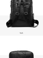 Mochila Vertical de Pu para mujer, bolso cruzado de viaje de gran capacidad, tendencia informal - details 28