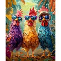 RUOPOTY colorear por números imagen de animales pintura acrílica adultos por números para adultos artesanía decoración del hogar - details 0